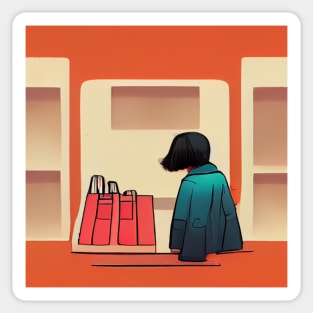 Shop assistant | Comics Style Sticker